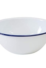 CGS INT. CGS Cereal Bowl Solid White w/ Blue Rim