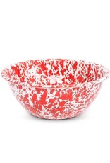 CGS INT. CGS 4 Qt Salad bowl red marble