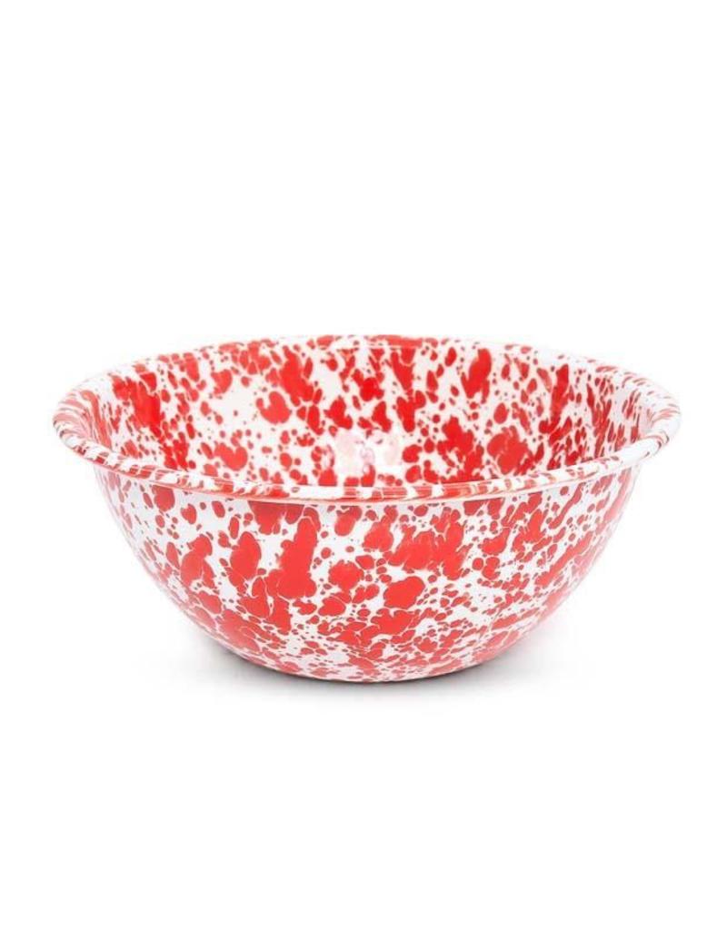 CGS INT. CGS 4 Qt Salad bowl red marble