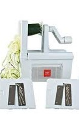 PADERNO WORLD CUISINE PADERNO Spiral Slicer Spiralizer 4 Blade 5 Cut