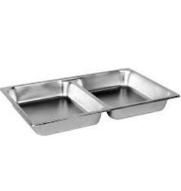 THUNDER GROUP, INC Full Size 1/2”  Deep 24 Gauge Divided Steam Pan