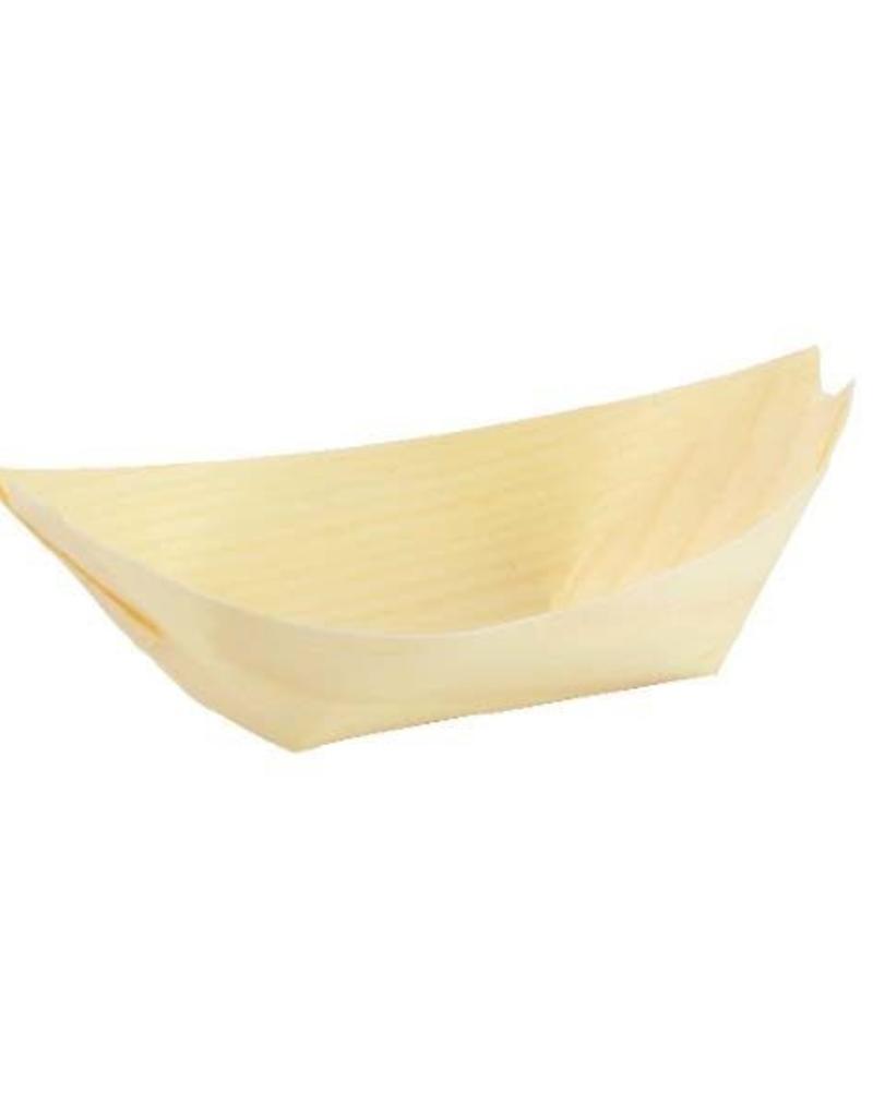 UNIQUE MAUFACTURING UNIQUE 7" Wood Bowl Boat 100pcs per bag