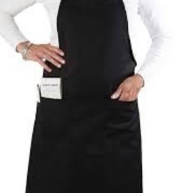 UPDATE INTERNATIONAL Update 33" Cotton Twill Bib Apron Black