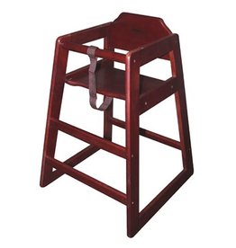 WINCO WINCO Stacking Hi-Chair Mahagony