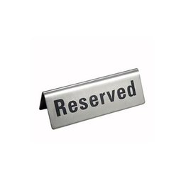 WINCO Winco  Metal “Reserved" Signs 4.75 X 1.75