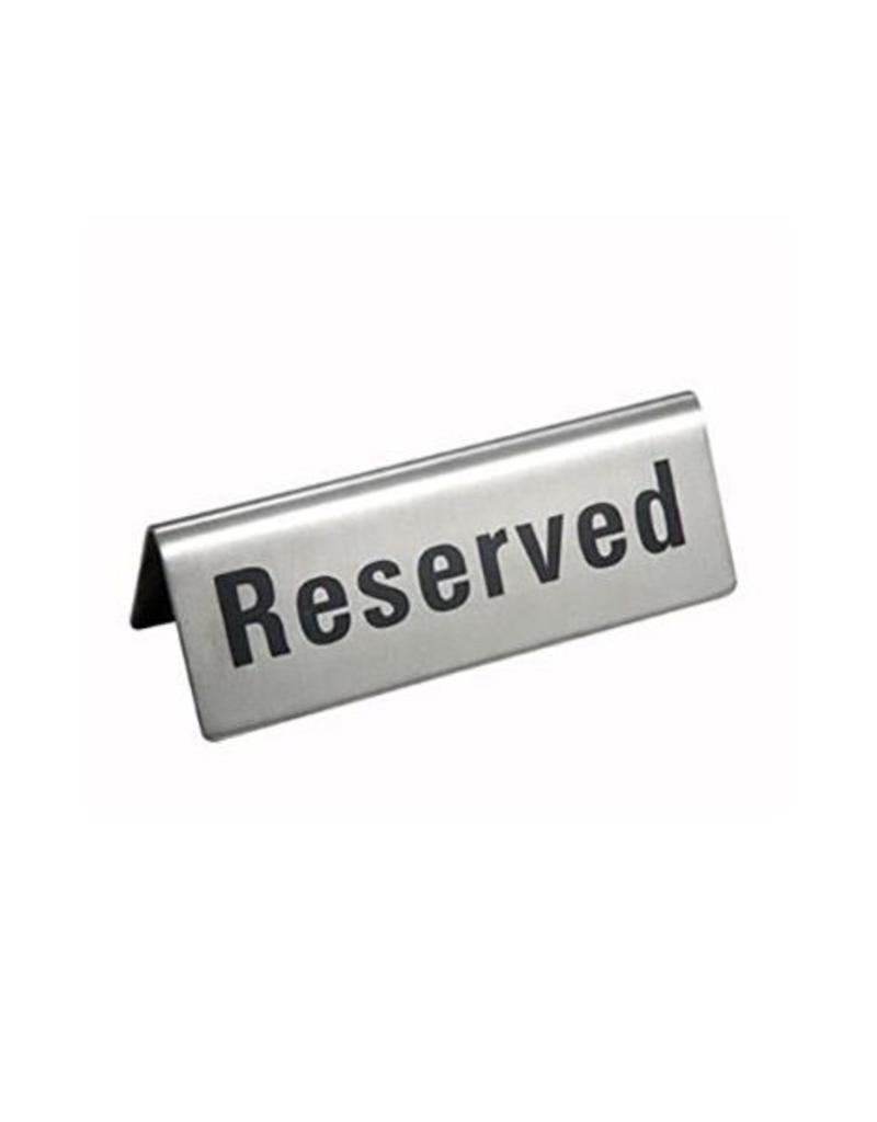 WINCO Winco  Metal “Reserved" Signs 4.75 X 1.75