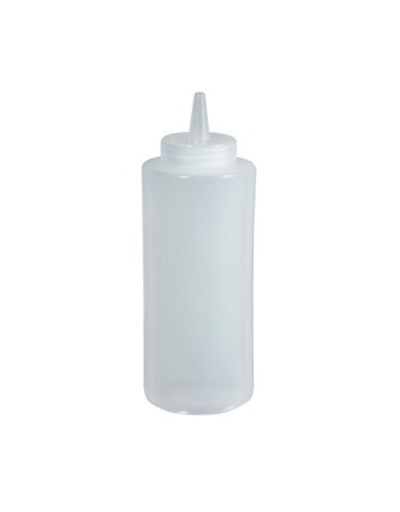 WINCO WINCO Clear Squeeze Bottles 12oz 6 per pack