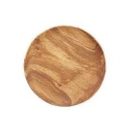 PACIFIC MERCHANTS PM 10" Round Plate Acacia Wood