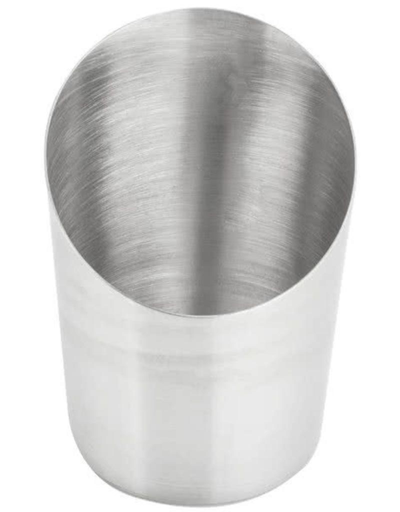 AMERICAN METALCRAFT, INC AMC Satin Angle Fry Cup s.s french fries metal silver slanted