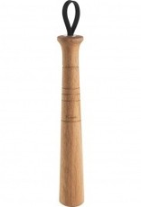 Trudeau Trudeau original cocktail muddler, acacia wood & leather