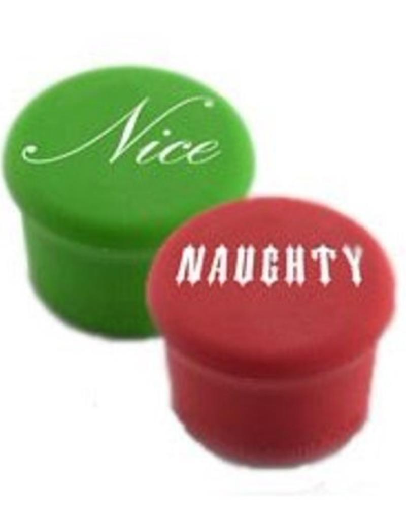 CAPABUNGA Naughty Nice Holiday Wine Stopper