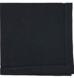 NOW DESIGNS Now Design Napkin Hemstitch Black 20x20"