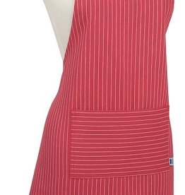 NOW DESIGNS Now Design Apron Basic Pinstripe Chili