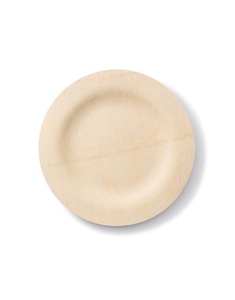 Bambu BAMBU 11” Fancy Bamboo Round Wavy Plate