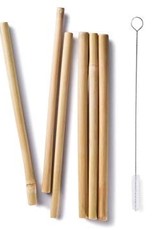 Bambu BAMBU 8.5” Bamboo Straws Set of 6