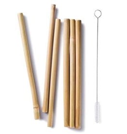 Bambu BAMBU 8.5” Bamboo Straws Set of 6