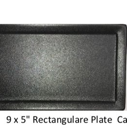 UNIVERSAL ENTERPRISES, INC. 9 x 5 Rectangular Plate Black 24/cs