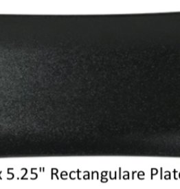 UNIVERSAL ENTERPRISES, INC. 12 x 5.25” Rectangular plate Black<br />
12/cs