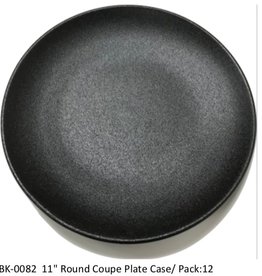 UNIVERSAL ENTERPRISES, INC. 11” round Coupe Plate Black 12/cs