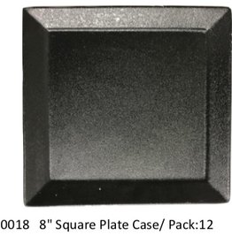 UNIVERSAL ENTERPRISES, INC. 8” square plate Black 12/cs