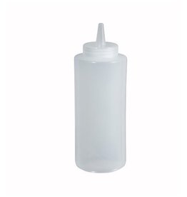 WINCO WINCO Squeeze Bottle Plastic Clear 6pc per pack 24oz