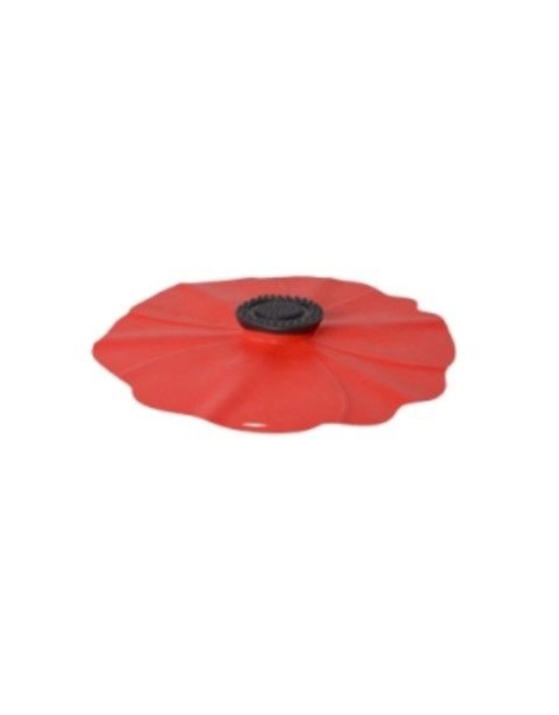 CHARLES VIANCIN Red Poppy Lid 6”