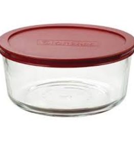 ANCHOR HOCKING Anchor 7 cup round storage with red lid