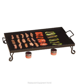 AMERICAN METALCRAFT, INC AMC Iron Griddle (includes stand & black wrought) <br />
27" L x 16" W x 5"H