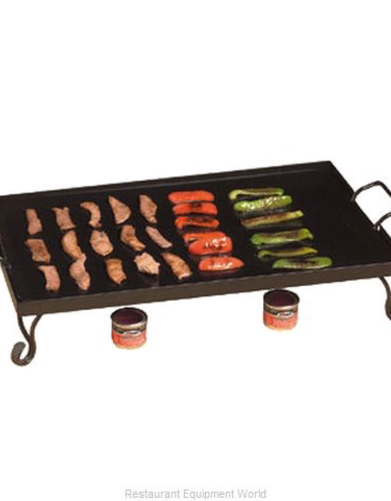 AMERICAN METALCRAFT, INC AMC Iron Griddle (includes stand & black wrought) <br />
27" L x 16" W x 5"H