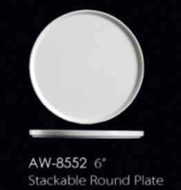 UNIVERSAL ENTERPRISES, INC. 6” Stackable Round Plate 24/cs