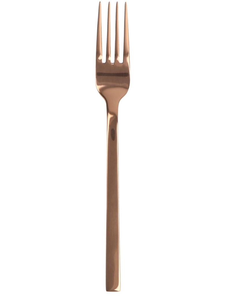 WALCO Rose Gold Semi Dinner Fork  7 3/8”