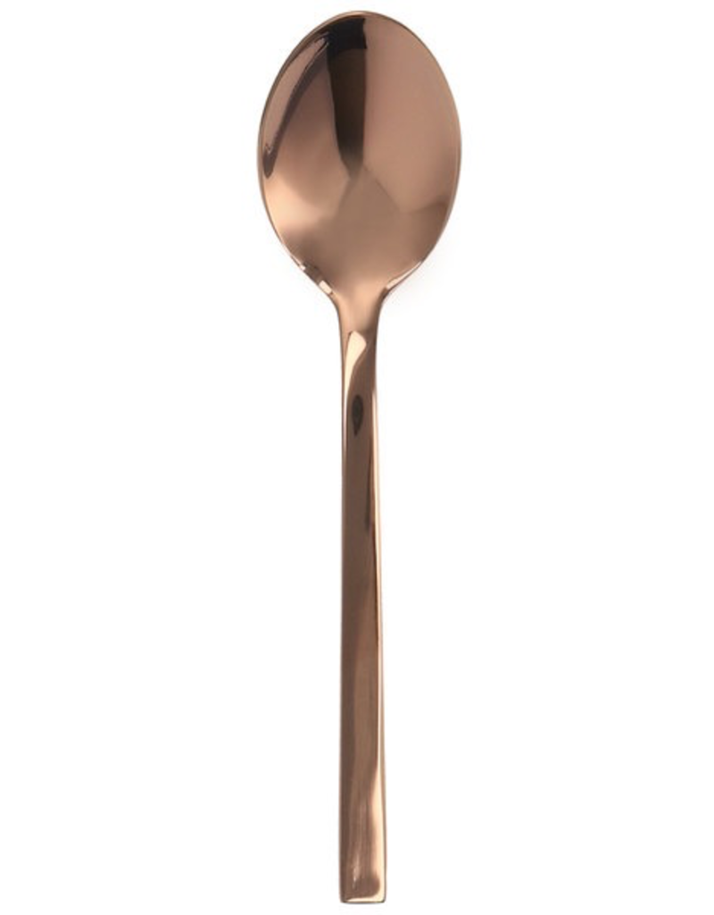 WALCO Rose Gold Semi Dinner Dessert Spoon 7 1/4"