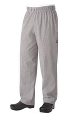 Chef Works Chef Works Checker Black Baggy Chef Pants Medium