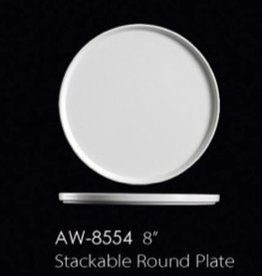 UNIVERSAL ENTERPRISES, INC. 8” Stackable Round Plate 24/cs