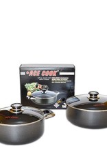 Ace Kitchenware Craft Inc ACE 18 QT Alum pot non stick coating