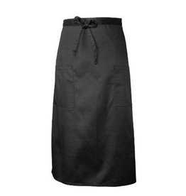 Chef Works Chef Works Two Pocket Bistro Apron Black 65% Poly/35% Cotton