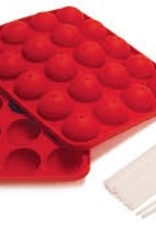 NORPRO Norpro Silicone Cake Pop Pan w/20 Sticks red