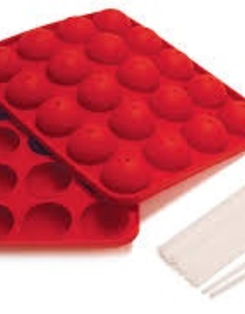 NORPRO Norpro Silicone Cake Pop Pan w/20 Sticks red