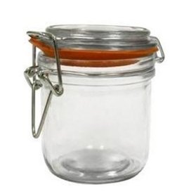 ANCHOR HOCKING Anchor 9.47 Oz Mini  clamp Heremes Jar glass clear