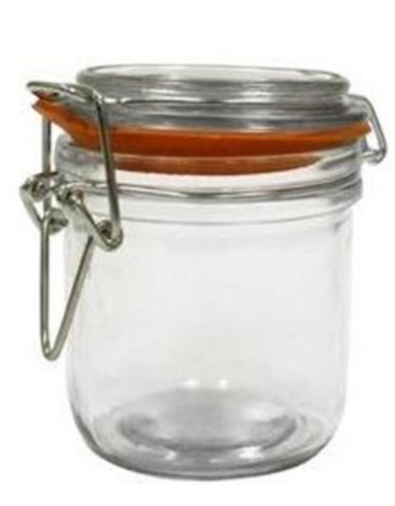 ANCHOR HOCKING Anchor 9.47 Oz Mini  clamp Heremes Jar glass clear