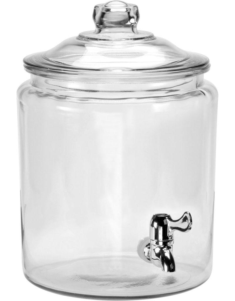 ANCHOR HOCKING Anchor 2 gallon Heritage Jar Beverage Dispenser w/ Spigot glass