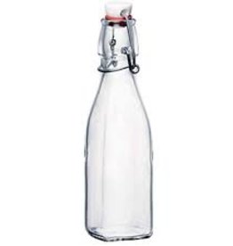 BORMIOLI ROCCO GLASS Bormioli 8.5 oz.  Swing Bottle clear glass