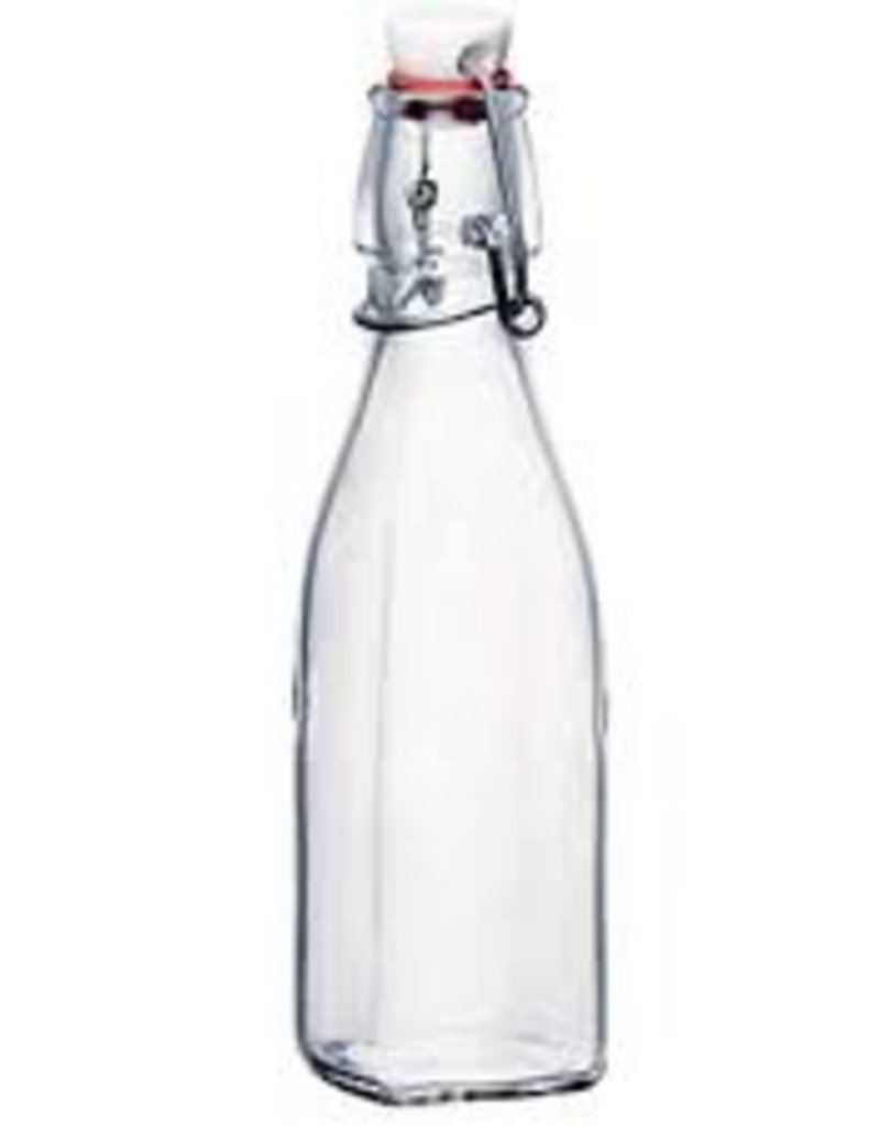 BORMIOLI ROCCO GLASS Bormioli 8.5 oz.  Swing Bottle clear glass