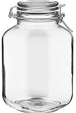 BORMIOLI ROCCO GLASS Bormioli 1.3 gallon  Fido Clear Jar 169oz