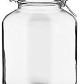 BORMIOLI ROCCO GLASS Bormioli 1.3 gallon  Fido Clear Jar 169oz