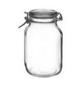 BORMIOLI ROCCO GLASS Bormioli Fido 101 oz. Jar  clear clamp