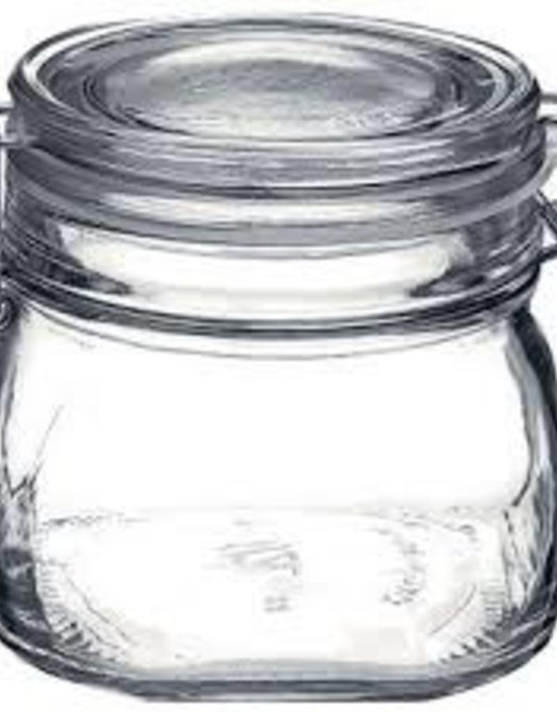 BORMIOLI ROCCO GLASS Bormioli 17.5 oz Clear Fido Top Jar