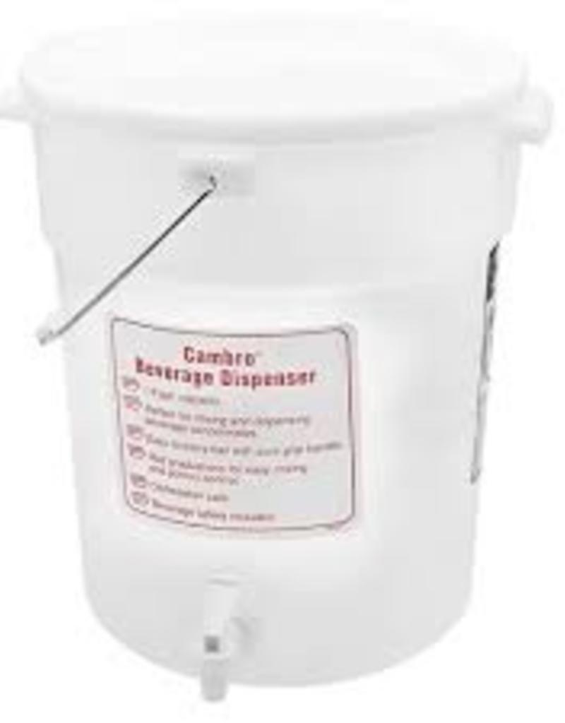 CAMBRO MANUFACT. COMPANY CAMBRO 6 gallon container with a spout Beverage Dispenser White