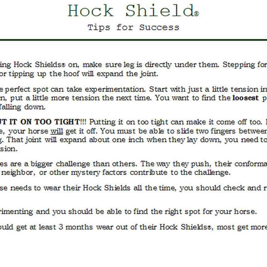 HOCK SHIELD