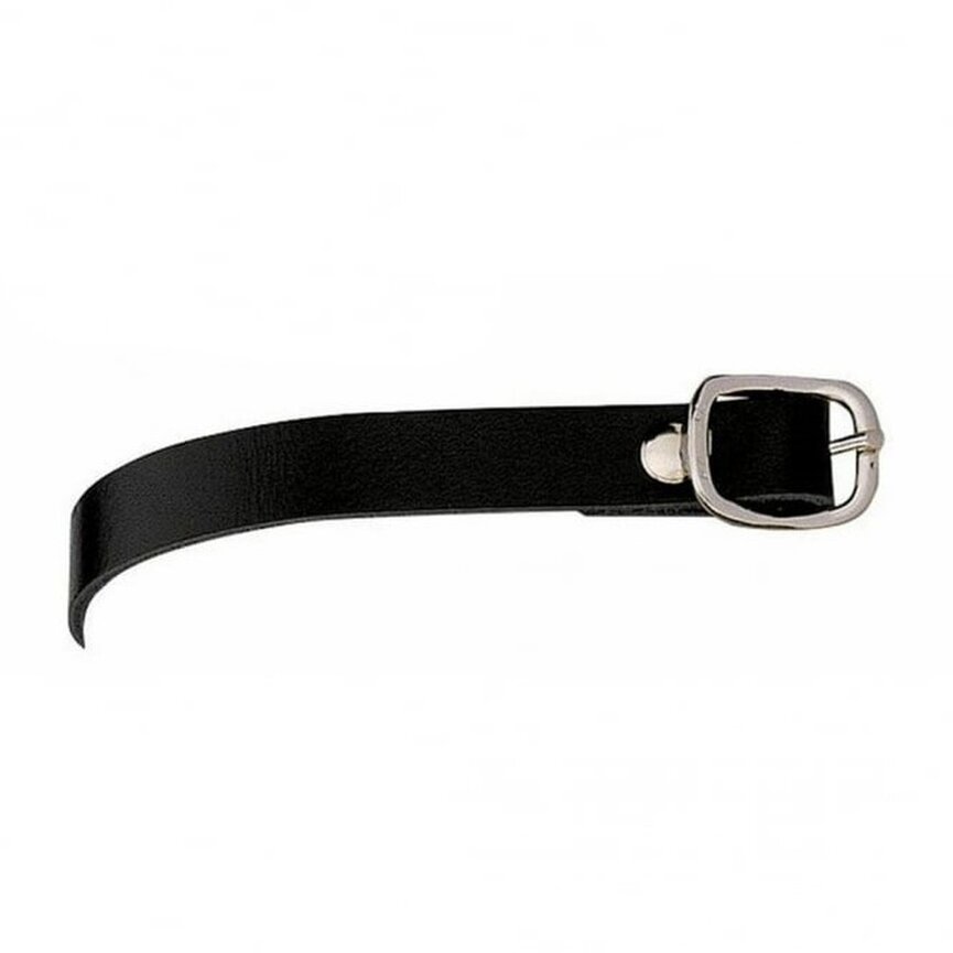 LEATHER SPUR STRAP SILVER BUCKLE